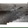 Mexen Lunar L halfronde draaideur douchecabine 100 x 100 cm, transparant, gun metal - 833L-100L-100P-95-00