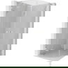 Mexen Lunar L halbrunde Duschkabine schwenkbar 90 x 90 cm, transparent, gebürstetes Nickel - 833L-090L-090P-97-00