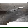 Mexen Lunar L halbrunde Duschkabine schwenkbar 90 x 90 cm, transparent, gebürstetes Nickel - 833L-090L-090P-97-00