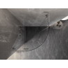 Mexen Lunar L kabina prysznicowa półokrągła uchylna 100 x 100 cm, transparent, nikiel szczotkowany - 833L-100L-100P-97-00