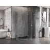 Mexen Lunar L cabine de douche semi-circulaire pivotante droite 80 x 70 cm, transparent, chromé - 833L-080P-070L-01-00