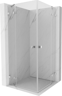 Mexen Lunar Duo preklopna tuš kabina 75 x 75 cm, prozirna, krom - 834-075L-075P-01-00