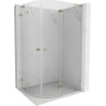 Mexen Lunar L cabine de douche semi-circulaire pivotante droite 100 x 90 cm, transparent, doré - 833L-100P-090L-50-00