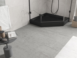 Mexen Flow+ vijfhoekige douchebak 90 x 90 cm, zwart mat - 46P709090H