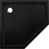 Mexen Flow+ pentagonal shower tray 90 x 90 cm, black matte - 46P709090H