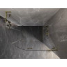 Mexen Lunar L polukružna tuš kabina s desnim otvaranjem 100 x 90 cm, prozirna, brušeno zlatna - 833L-100P-090L-55-00