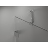 Mexen Lunar Duo levo krilo za tuš kabino 85 x 70 cm, prozorno, krom - 834-085L-070P-01-00