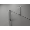 Mexen Lunar Duo levo krilo za tuš kabino 85 x 70 cm, prozorno, krom - 834-085L-070P-01-00