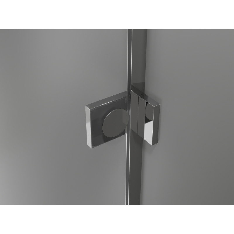 Mexen Lunar Duo levo krilo za tuš kabino 85 x 70 cm, prozorno, krom - 834-085L-070P-01-00