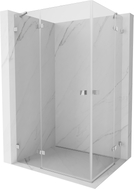 Mexen Lunar Duo levo krilo za tuš kabino 85 x 70 cm, prozorno, krom - 834-085L-070P-01-00