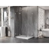 Mexen Lunar Duo levo krilo za tuš kabino 85 x 70 cm, prozorno, krom - 834-085L-070P-01-00