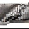 Mexen Lunar L Duschkabine halbrund, schwenkbar rechts 80 x 70 cm, transparent, gebürstetes Kupfer - 833L-080P-070L-65-00