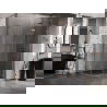 Mexen Lunar L Duschkabine halbrund, schwenkbar rechts 80 x 70 cm, transparent, gebürstetes Kupfer - 833L-080P-070L-65-00
