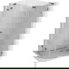 Mexen Lunar L Duschkabine halbkreisförmig rechts öffnend 100 x 70 cm, transparent, gebürstet Gun Grau - 833L-100P-070L-66-00