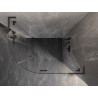 Mexen Lunar L polukružna tuš kabina s desnim otvaranjem 100 x 90 cm, prozirna, brušena tamno siva - 833L-100P-090L-66-00
