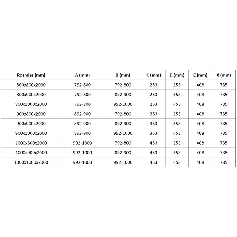Mexen Lunar L cabine de duche semicircular articulada direita 80 x 70 cm, transparente, preta - 833L-080P-070L-70-00