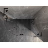 Mexen Lunar L polukružna tuš kabina s desnim otvaranjem 100 x 90 cm, prozirna, crna - 833L-100P-090L-70-00