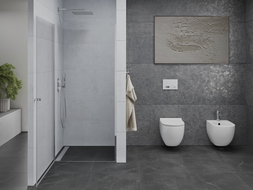 Mexen Pretoria douchedeur scharnierend 60 cm, transparant, chroom - 852-060-000-01-00