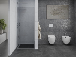 Mexen Pretoria hinged shower door 75 cm, transparent, chrome - 852-075-000-01-00
