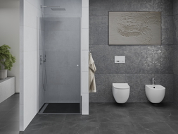 Mexen Pretoria porta doccia a battente 75 cm, trasparente, cromo - 852-075-000-01-00