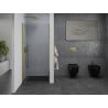 Mexen Pretoria porte de douche pivotante 70 cm, transparent, dorée - 852-070-000-50-00
