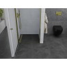 Mexen Pretoria puerta de ducha abatible 70 cm, transparente, dorada - 852-070-000-50-00