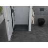 Mexen Pretoria drzwi prysznicowe uchylne 70 cm, transparent, czarne - 852-070-000-70-00