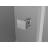 Mexen Lunar L Duo leva nagibna pršna kabina 105 x 80 cm, prozorna, krom - 834L-105L-080P-01-00