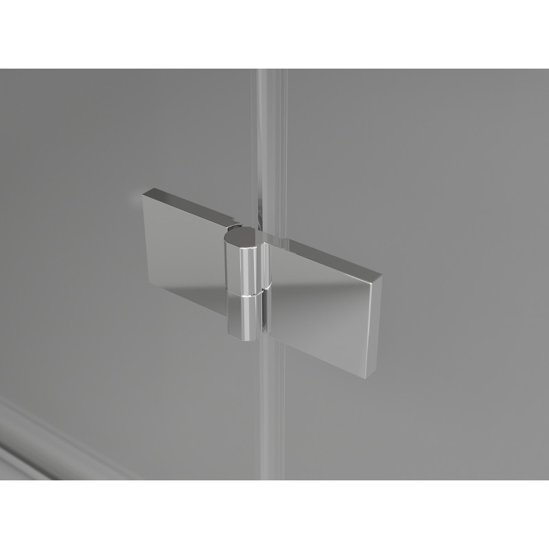 Mexen Lunar L Duo leva nagibna pršna kabina 105 x 80 cm, prozorna, krom - 834L-105L-080P-01-00