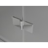 Mexen Lunar L Duo leva nagibna pršna kabina 105 x 80 cm, prozorna, krom - 834L-105L-080P-01-00