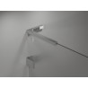 Mexen Lunar L Duo leva nagibna pršna kabina 105 x 80 cm, prozorna, krom - 834L-105L-080P-01-00