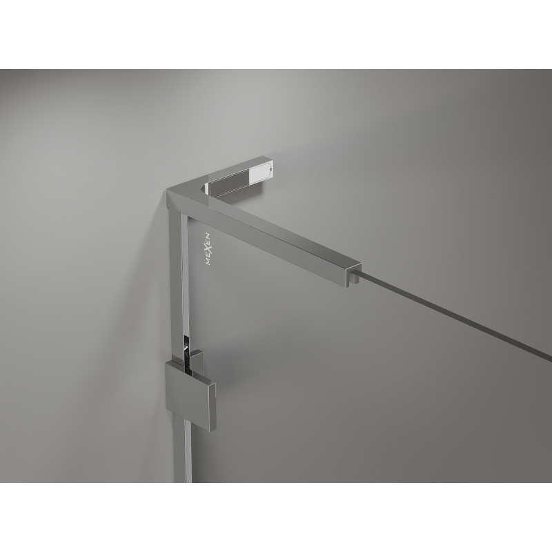 Mexen Lunar L Duo leva nagibna pršna kabina 105 x 80 cm, prozorna, krom - 834L-105L-080P-01-00