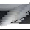 Mexen Pretoria draaideur douchedeur 80 cm, transparant, zwart - 852-080-000-70-00