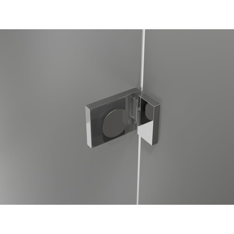 Mexen Lunar Duo vasakukäeline hingedega dušikabiin 120 x 90 cm, läbipaistev, kroom - 834-120L-090P-01-00