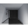 Mexen Pretoria puerta de ducha abatible de 70 cm, grafito, cromo - 852-070-000-01-40