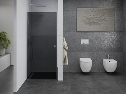 Mexen Pretoria draaideuren voor douche 80 cm, grafiet, chroom - 852-080-000-01-40