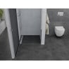 Mexen Pretoria 80 cm Hinged Shower Door, Graphite, Chrome - 852-080-000-01-40