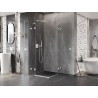 Mexen Lunar Duo hinged dušikabiin 70 x 70 cm, läbipaistev, valge - 834-070L-070P-20-00
