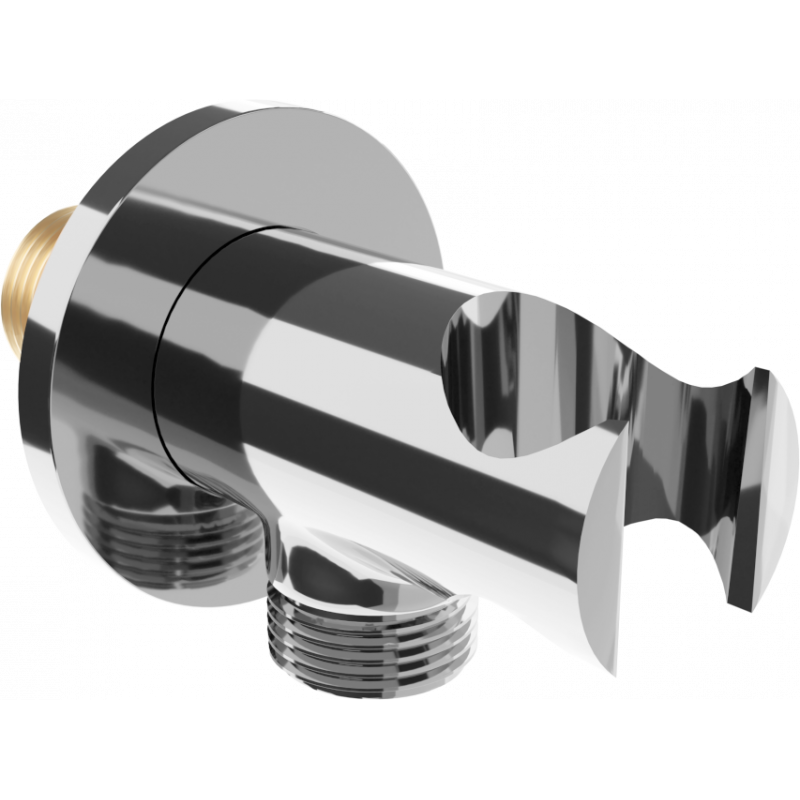 Mexen Kai angled connector, chrome - 79301-00