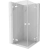 Mexen Lunar Duo swing shower enclosure 80 x 80 cm, transparent, white - 834-080L-080P-20-00