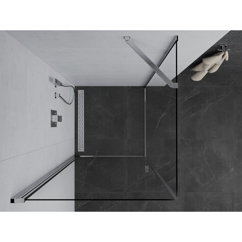 Mexen Pretoria cabine de douche pivotante 70 x 70 cm, transparent, chrome - 852-070-070-01-00