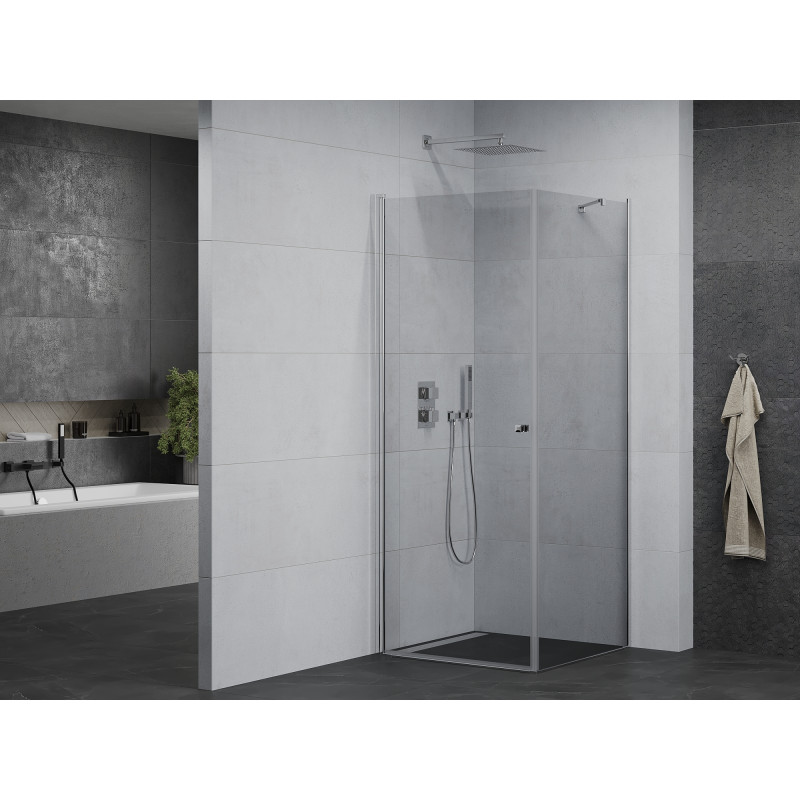 Mexen Pretoria cabine de douche pivotante 80 x 80 cm, transparent, chromé - 852-080-080-01-00