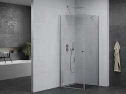 Mexen Pretoria douchecabine scharnierend 90 x 90 cm, transparant, chroom - 852-090-090-01-00