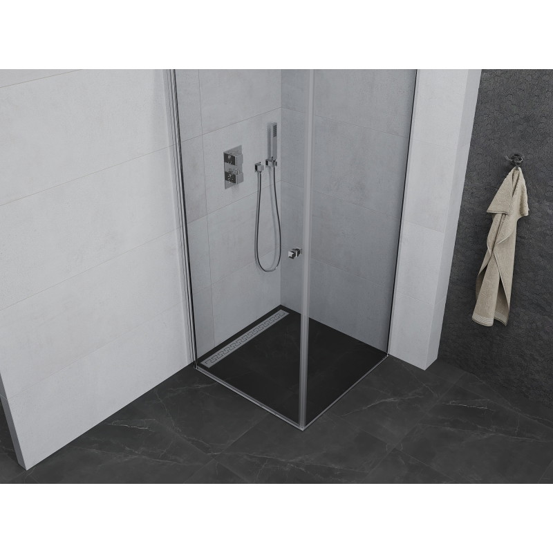 Mexen Pretoria zakretna tuš kabina 90 x 90 cm, prozirna, krom - 852-090-090-01-00