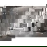 Mexen Lunar Duo draaideur-douchecabine 90 x 90 cm, transparant, wit - 834-090L-090P-20-00