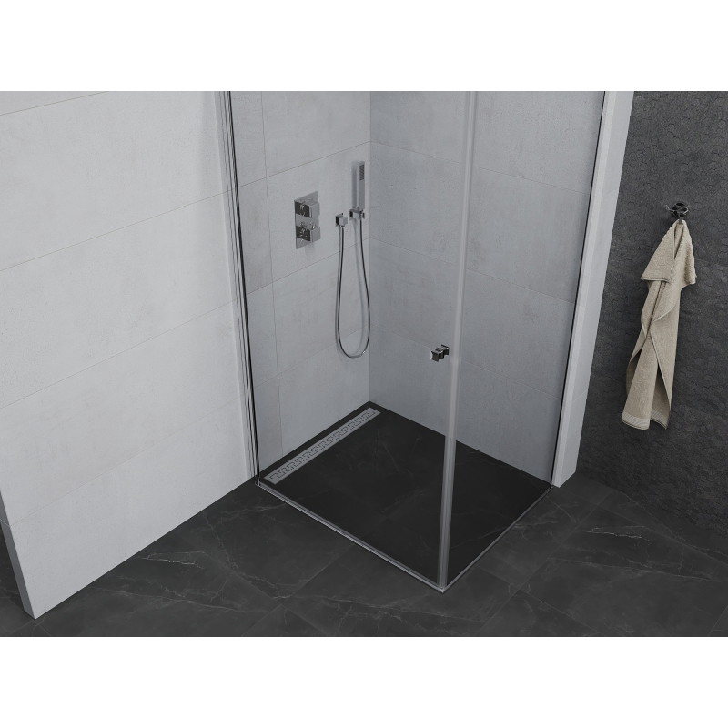 Mexen Pretoria avatav dušinurk 70 x 80 cm, läbipaistev, kroom - 852-070-080-01-00