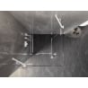 Mexen Lunar Duo pöörduksega dušinurk 95 x 95 cm, läbipaistev, valge - 834-095L-095P-20-00