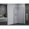 Mexen Pretoria pivot shower enclosure 70 x 100 cm, transparent, chrome - 852-070-100-01-00