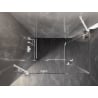 Mexen Lunar Duo cabine de douche pivotante 115 x 100 cm, transparent, blanc - 834-115L-100P-20-00
