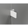 Mexen Lunar Duo levo krilna pršni kabina 120 x 115 cm, prozorna, bela - 834-120L-115P-20-00